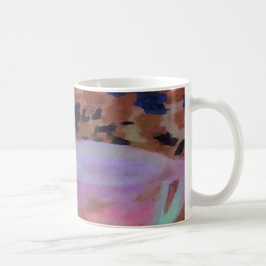 Mug Art abstrait de café de CricketDiane de café (Droite)