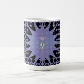 Mug Art abstrait espace violet fractal (Centre)