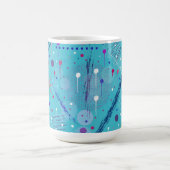 Mug Art abstrait : Étoiles filantes dans le ciel (Centre)