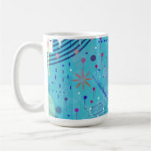 Mug Art abstrait : Étoiles filantes dans le ciel (Gauche)