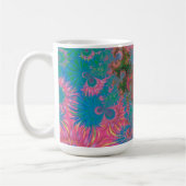 Mug Art abstrait fractal de récif corallien (Gauche)