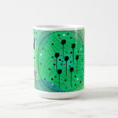 Mug Art abstrait : Fruit Kiwi Vert (Centre)