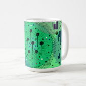 Mug Art abstrait : Fruit Kiwi Vert (Devant droit)