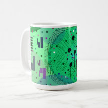 Art abstrait : Fruit Kiwi Vert