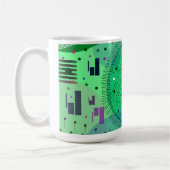 Mug Art abstrait : Fruit Kiwi Vert (Gauche)