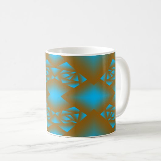 Mug Art Abstrait Géométrique Terre Et Ciel Ombre (Devant droit)