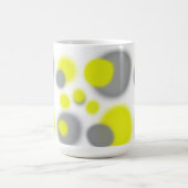 Mug Art Abstrait jaune blanc (Centre)