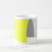Mug Art abstrait jaune gris blanc (Centre)