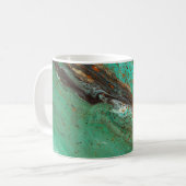Mug Art abstrait - la terre luxuriante (Devant gauche)