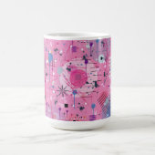 Mug Art abstrait maximaliste rose  (Centre)