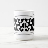 Mug Art abstrait moderne de forme noire (Centre)