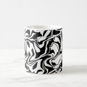 Mug Art Abstrait moderne noir et blanc (Centre)