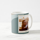 Mug Art Abstrait moderne, photo Turquoise (Devant droit)