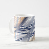 Mug Art Abstrait Moderne Traits de Pinceau (Devant gauche)