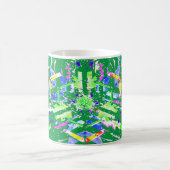 Mug Art abstrait néon psychédélique kaléidoscope (Centre)
