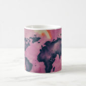 Mug Art abstrait noir et rose (Centre)