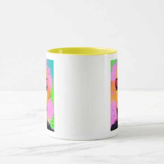 Mug Art Abstrait non inquiété (Centre)