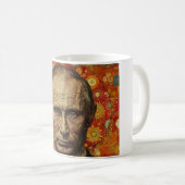 Mug art abstrait Poutine (Devant droit)