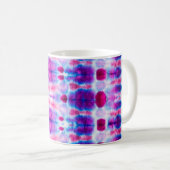 Mug Art Abstrait rouge vif jaune (Devant droit)