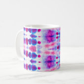 Mug Art Abstrait rouge vif jaune (Devant gauche)