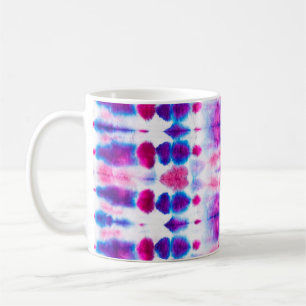 Mug Art Abstrait rouge vif jaune