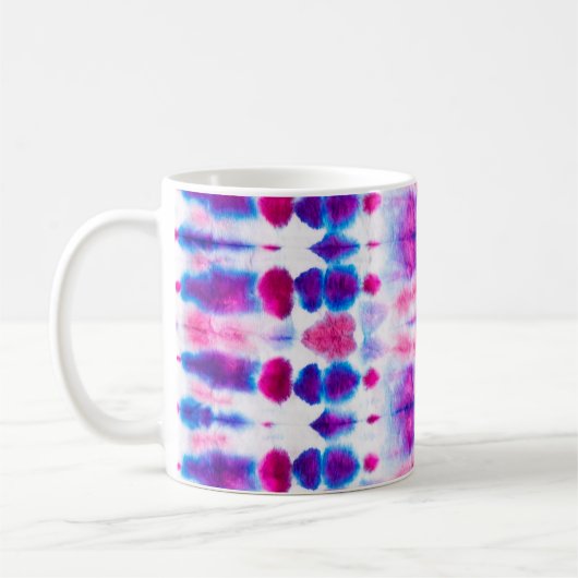 Mug Art Abstrait rouge vif jaune (Gauche)