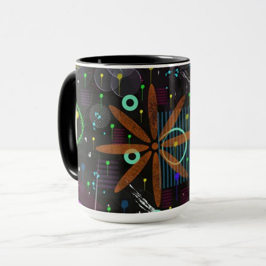 Mug Art abstrait : Satellite (Devant gauche)
