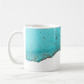 Mug Art Abstrait sophistiqué Turquoise Gold Ink (Gauche)