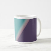 Mug Art Abstrait Turquoise violet (Devant droit)