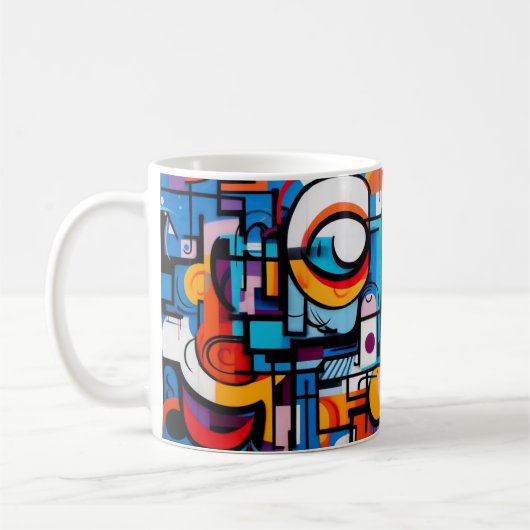 Mug Art Abstrait version 3 (Gauche)