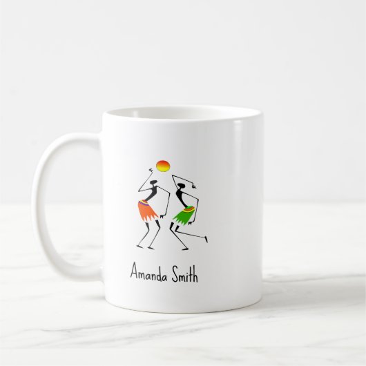 Mug Art Africain, Danse Soleil Eblouissante (Gauche)
