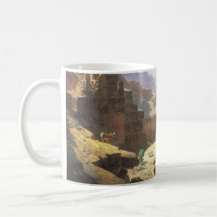 Mug Art américain vintage de l'Ouest, Grand Canyon par