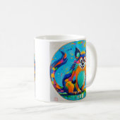 Mug Art animal abstrait coloré (Devant droit)