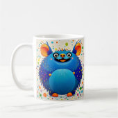 Mug Art animal abstrait exceptionnel design coloré (Gauche)