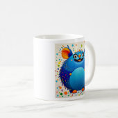 Mug Art animal abstrait exceptionnel design coloré (Devant droit)