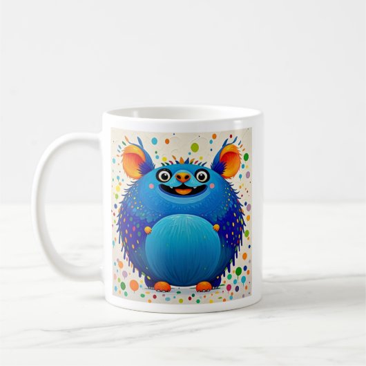 Mug Art animal abstrait exceptionnel design coloré (Gauche)