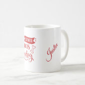 Mug Art animal Chiclet de Noël (Devant droit)