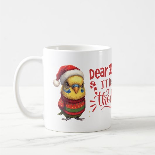 Mug Art animal Chiclet de Noël (Gauche)