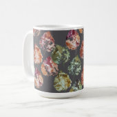 Mug Art aquarelle de feuilles tombant à l'automne rust (Devant gauche)