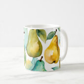 Mug Art aquarelle poires (Devant droit)