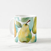 Mug Art aquarelle poires (Devant gauche)