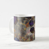 Mug Art arrière - plan numérique de fleurs / motif de (Devant gauche)