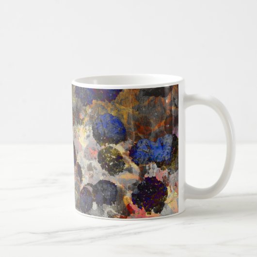 Mug Art arrière - plan numérique de fleurs / motif de (Droite)