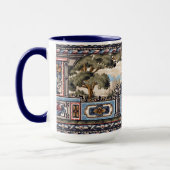 Mug Art & Artisanat Style Balcon Paysage Vista Frieze (Gauche)