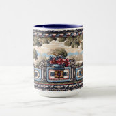 Mug Art & Artisanat Style Balcon Paysage Vista Frieze (Centre)