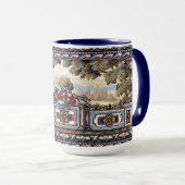 Mug Art & Artisanat Style Balcon Paysage Vista Frieze (Devant droit)