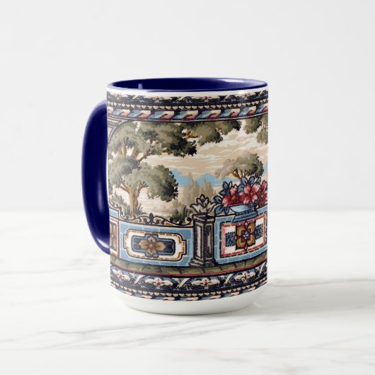 Mug Art & Artisanat Style Balcon Paysage Vista Frieze (Devant gauche)