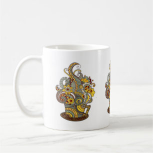 Mug Art artistique-dessin de gribouillis