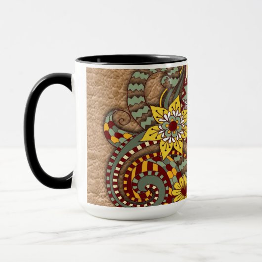 Mug Art artistique-dessin de gribouillis (Gauche)