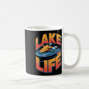 Mug Art audacieux de jet ski sur lac Vie sportive aqua
